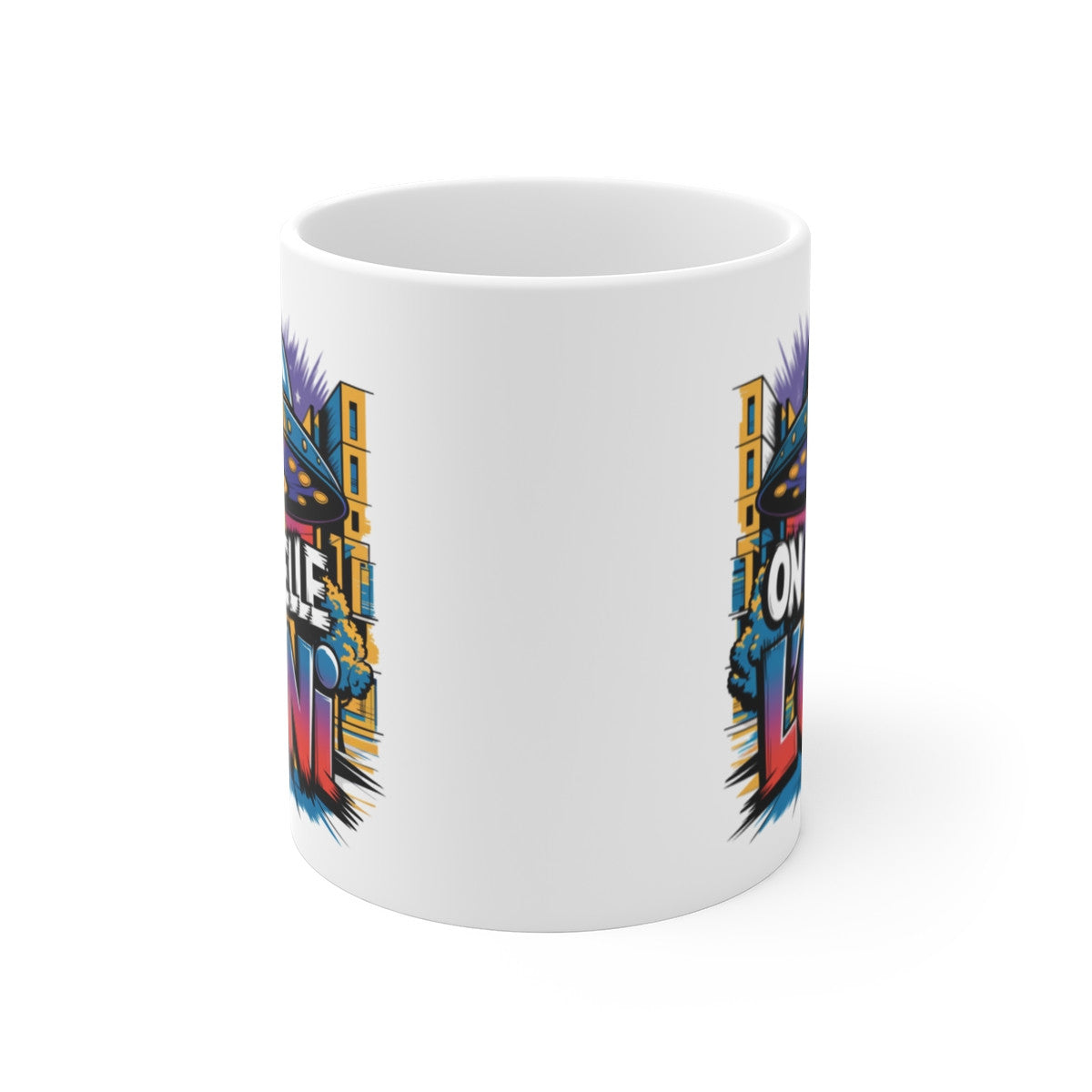 Mug On M'appelle l'OVNI  Tasse Colorée  Extraterrestre Jul  Cadeau Fun et Original pour Personnalité Unique