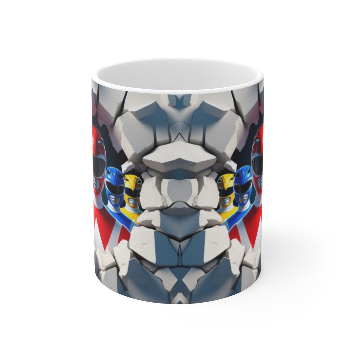 Mug Power Rangers  Tasse Équipe Héros Nostalgie Idée Cadeau Geek Années 90