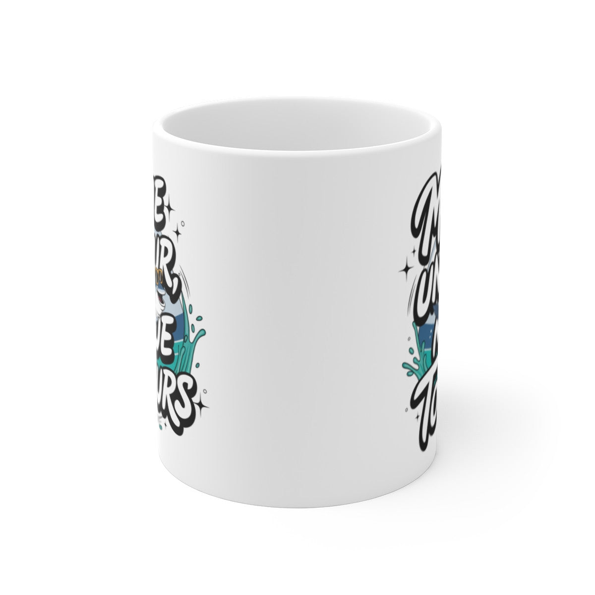 Mug Morue un jour, morue toujours Tasse drôle poisson avec lunettes Humour décalé et original