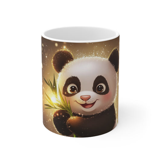 Mug Tasse Panda Magique Bambou Illustration Cartoon Lumineuse pour enfant et adulte