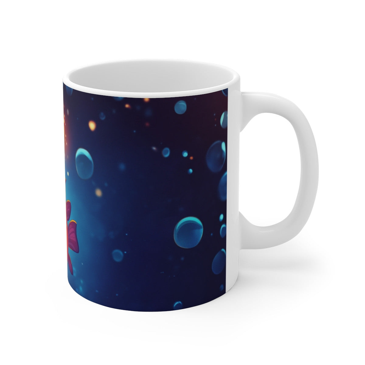 Mug Tasse Hippocampe Magique Couronne Océan Illustration Cartoon Lumineuse pour enfant et adulte