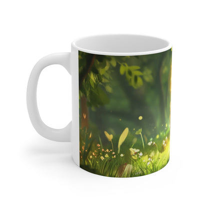 Mug Bison Enchanté – Tasse Bébé Bison Lumineux Forêt Magique Matinée Féérique pour enfant et adulte