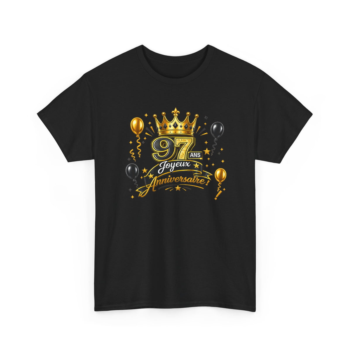 Tee Shirt Anniversaire 97 Ans Homme et Femme – Joyeux Anniversaire – Cadeau 97 Ans