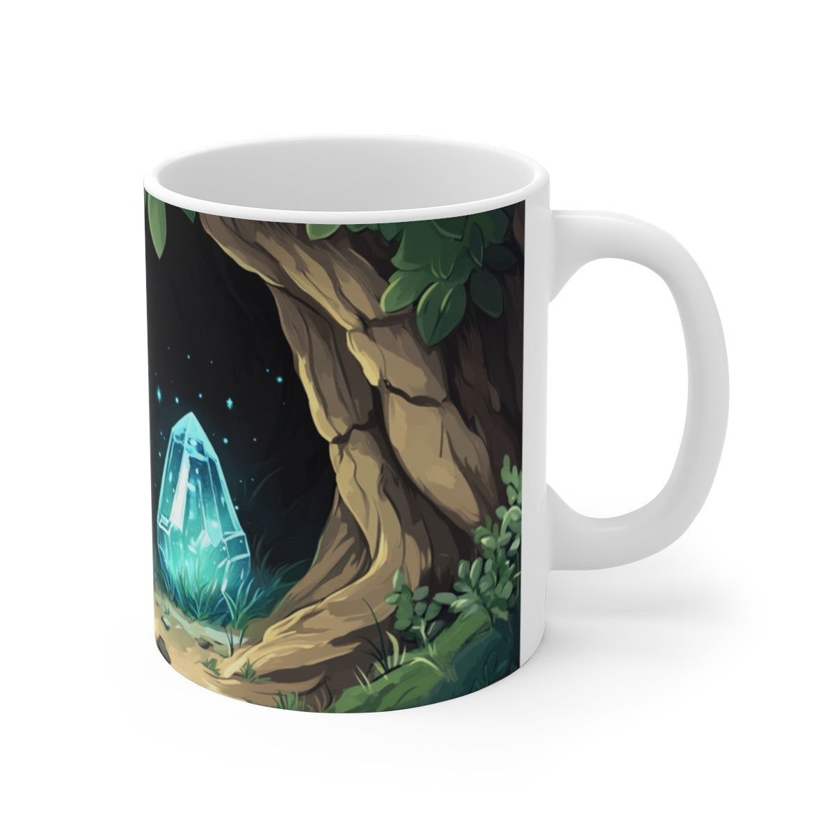 Mug Koala Magique – Tasse Bébé Koala et Cristal Lumineux Forêt Mystique Clair de Lune