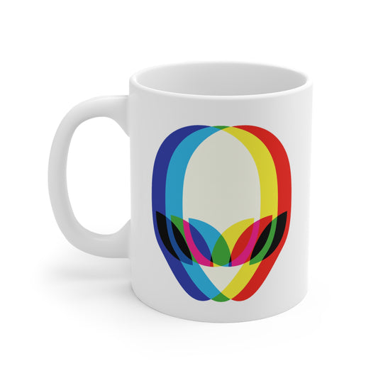 Tasse Alien Multicolore – Mug Design Futuriste Tête Extraterrestre – Cadeau Sci-Fi 325ml