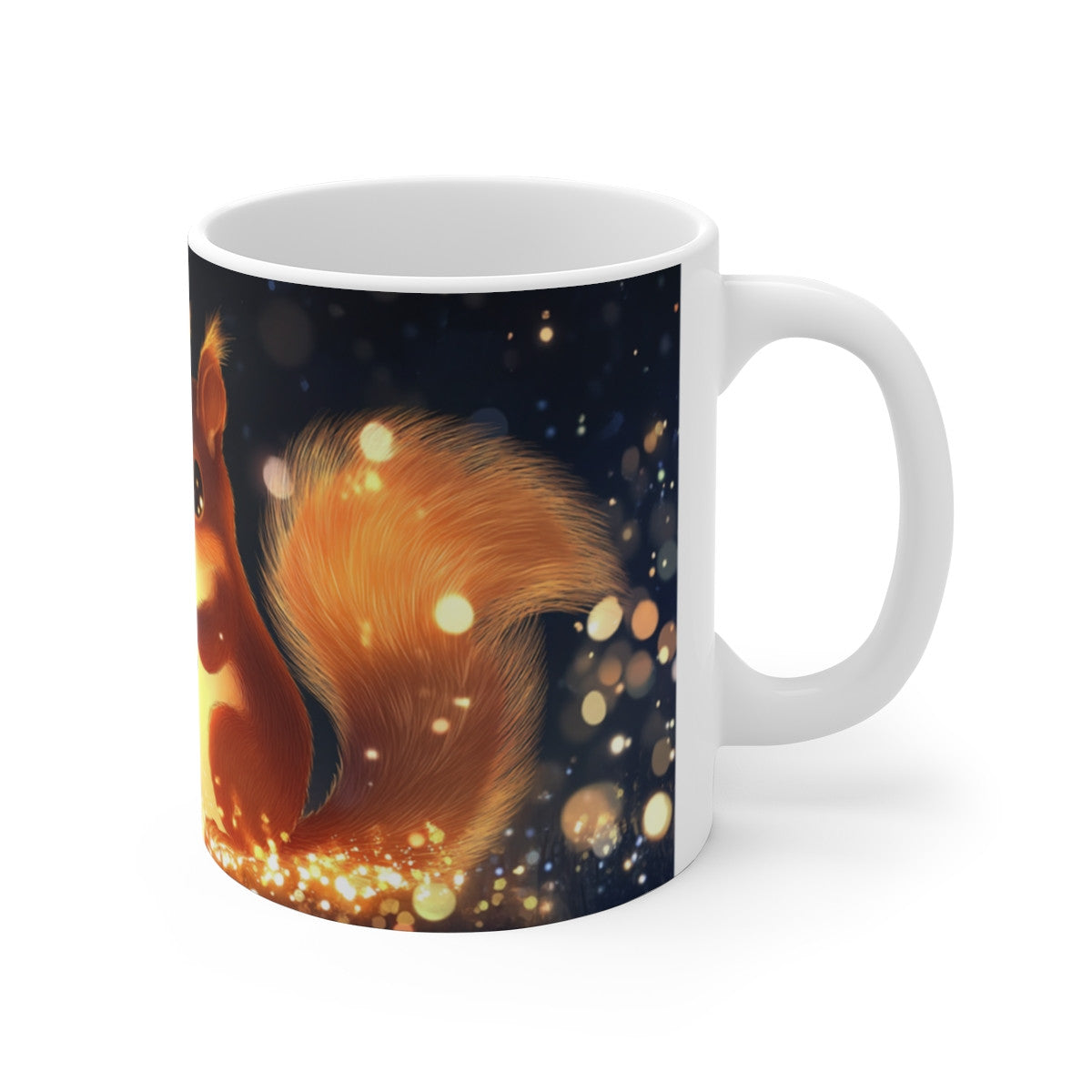 Mug Écureuil Magique – Tasse Forêt Enchantée Noisette Lumineuse Nuit Féérique