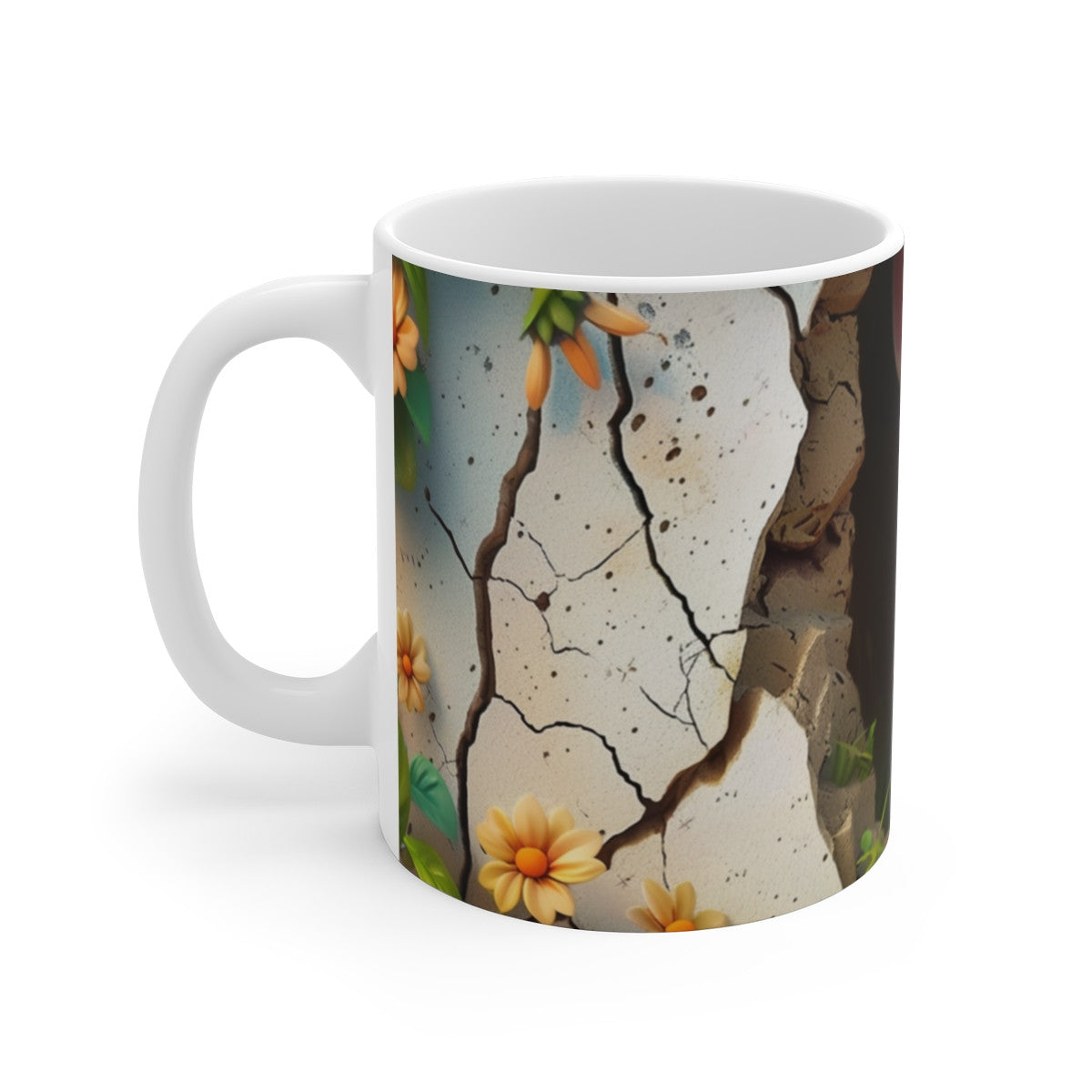 Mug Tasse Faon Mignon Cartoon – Animal Forêt Enfant Adulte Fleurs