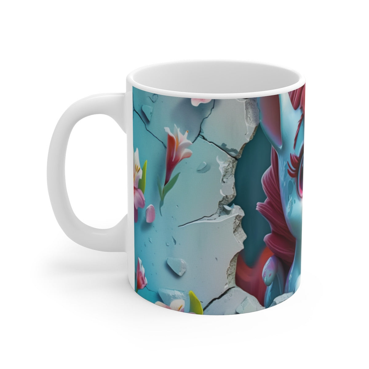 Mug Tasse Licorne Mignonne Cartoon – Fantaisie Fleurs Enfant Adulte