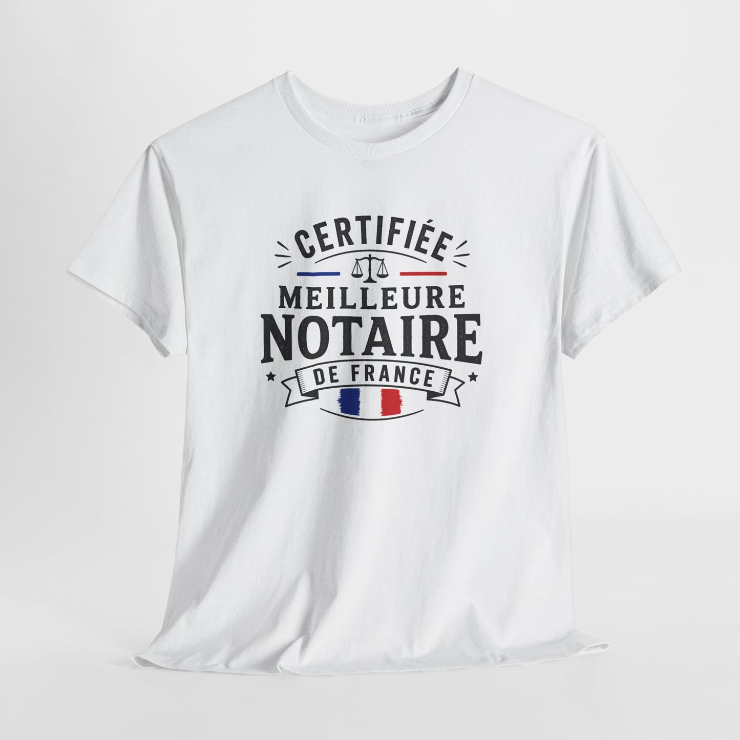 Tee Shirt Femme Notaire Cadeau Humour Métier Droit Justice Professionnelle Juridique Étude Notariale France