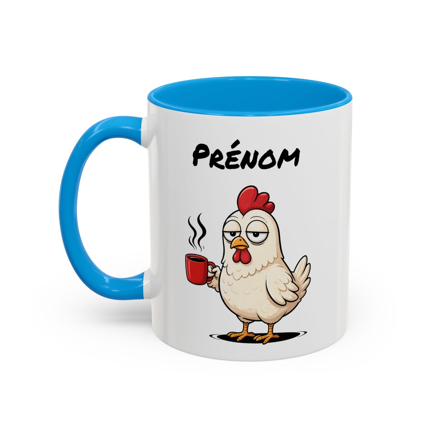 Mug Poule Personnalisable 325ml – Tasse Café Humour Animal Drôle Matin Difficile Cadeau Original