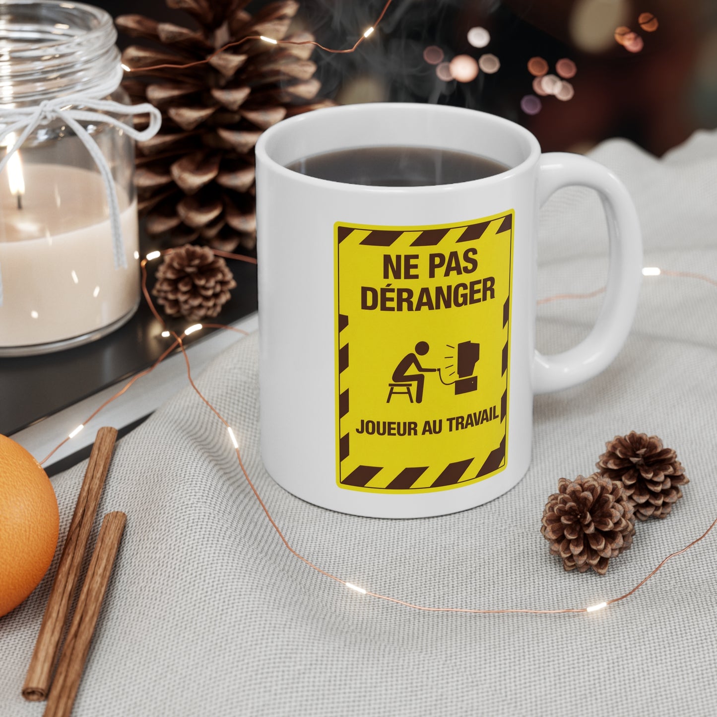 Mug Gamer Drôle – Ne Pas Déranger Joueur Au Travail – Tasse Humour Gaming – Cadeau Geek Original 325 ml