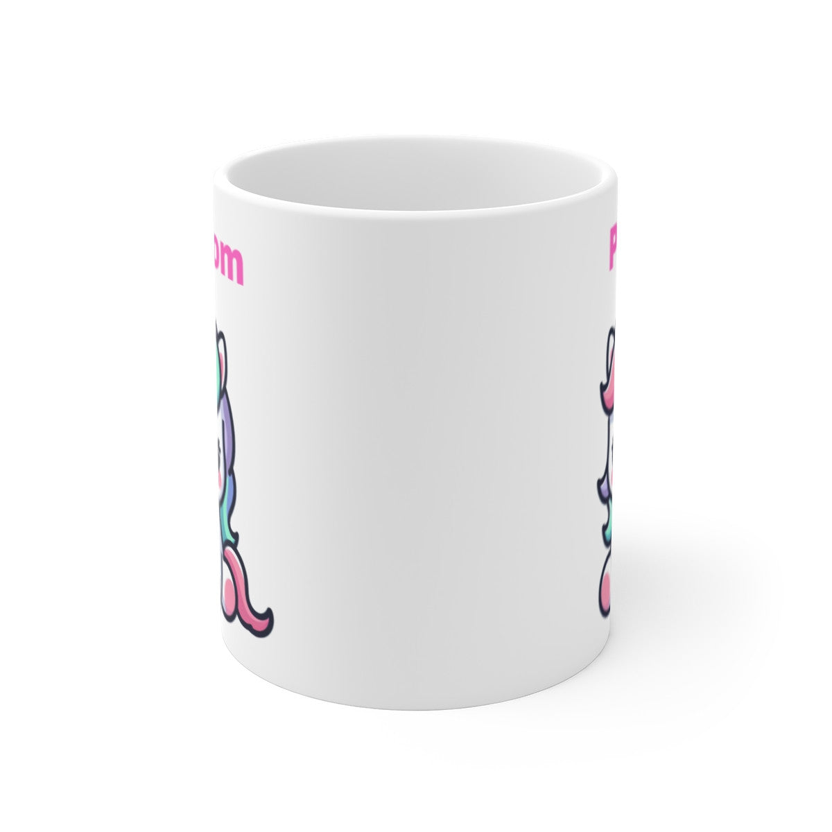 Tasse Licorne Kawaii avec Prénom – Mug Licorne Bébé Personnalisable en Style Cartoon Pastel