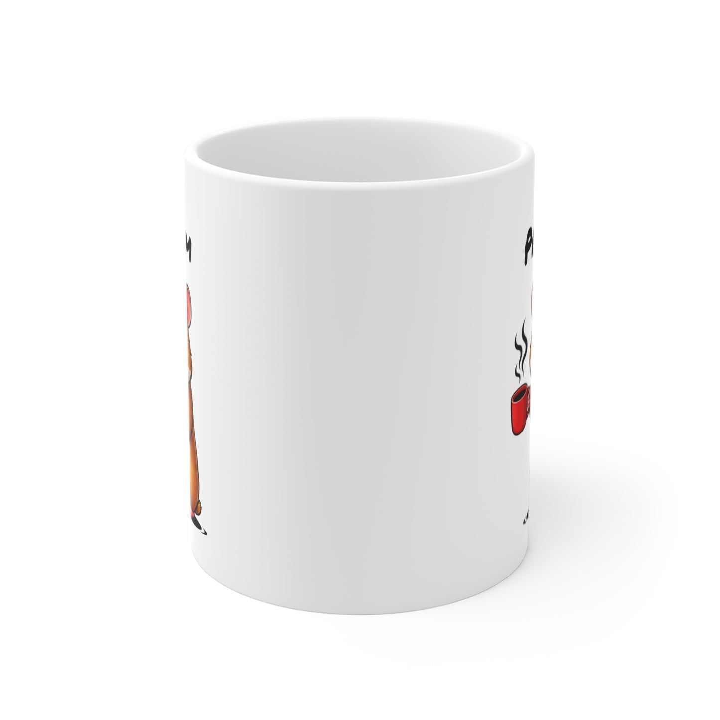 Mug Hamster Personnalisable 325ml – Tasse Café Humour Fatigue Matin Mignon Cadeau Original