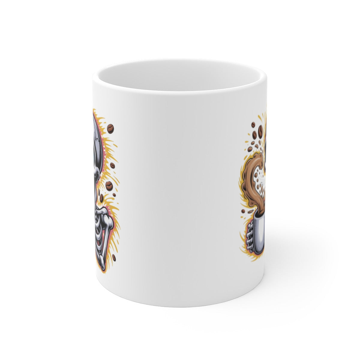 Tasse Squelette Drôle – Mug Crâne Café Éclaté pour Amateur d’Horreur ou d’Humour Noir