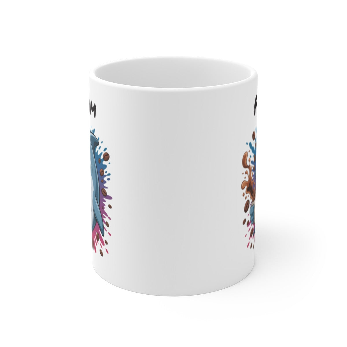 Tasse Dauphin Personnalisée avec Prénom – Mug Drôle Café Marin pour Femme, Homme ou Enfant