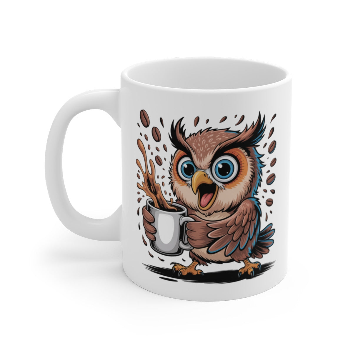 Tasse Hibou Drôle – Mug Café Chouette Rigolote pour Femme, Homme ou Enfant