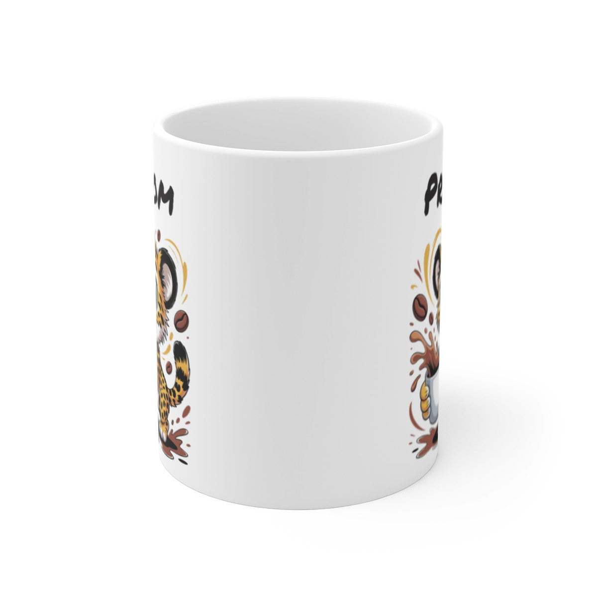 Tasse Guépard Personnalisée avec Prénom – Mug Drôle Café Animal pour Enfant, Femme ou Homme
