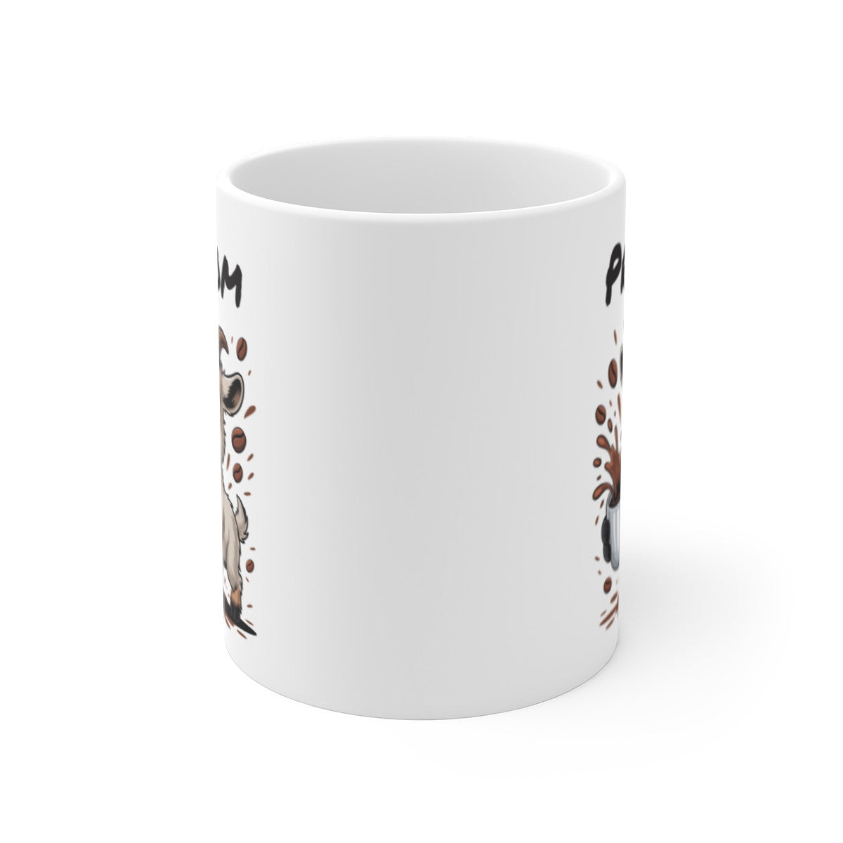 Tasse Chèvre Personnalisée avec Prénom – Mug Drôle Café Animal pour Femme, Homme ou Enfant