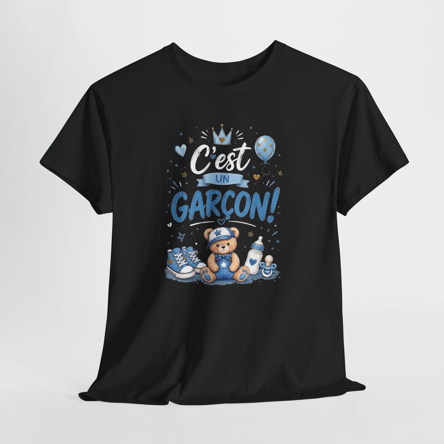 Tee Shirt Annonce Grossesse Homme et Femme Révélation Sexe Enfant C'est Un Garçon Future Maman Futur Papa Cadeau