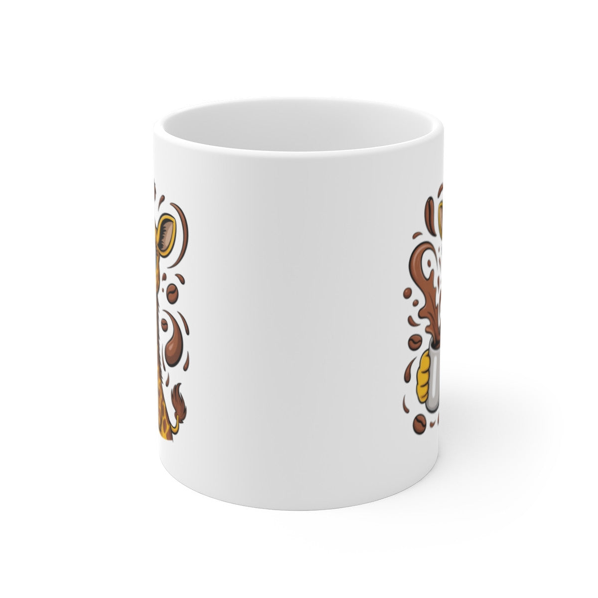 Tasse Girafe Drôle – Mug Girafe Rigolo avec Café Débordant, Cadeau Original pour Femme, Homme ou Enfant