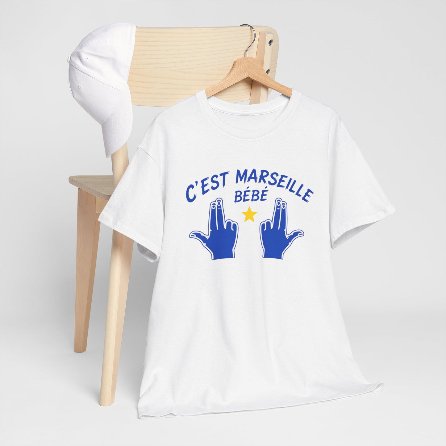 T-Shirt Humour Marseillais Homme Femme – C’Est Marseille Bébé – Tee Shirt Marseille Accent Sud Supporter
