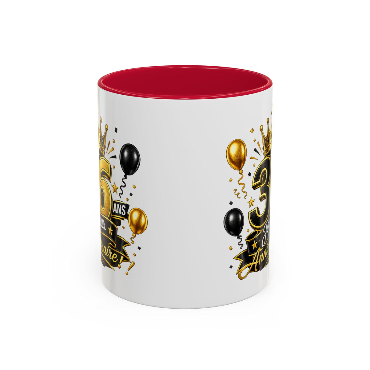 Mug Joyeux 36 Ans – Tasse Anniversaire 36 Ans – Cadeau Original pour Femme Homme – Idée Cadeau 36e Anniversaire Noir Bleu Rouge