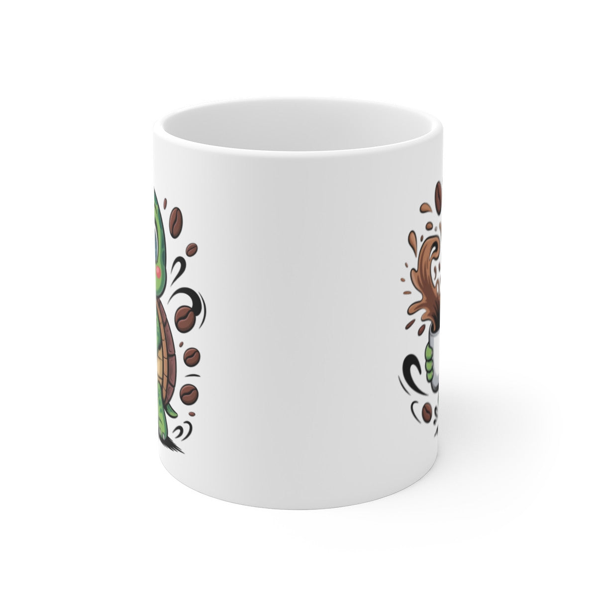 Mug Tortue Mignonne – Tasse Café Énergique avec Petit Reptile Adorable – Cadeau Original Animaux