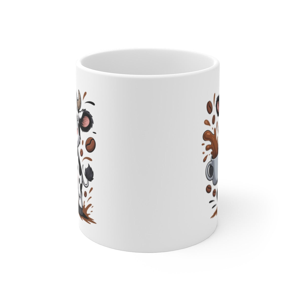 Mug Vache Mignonne Tasse Café Rigolote pour Amateurs d’Animaux de la Ferme Cadeau Original et Énergique