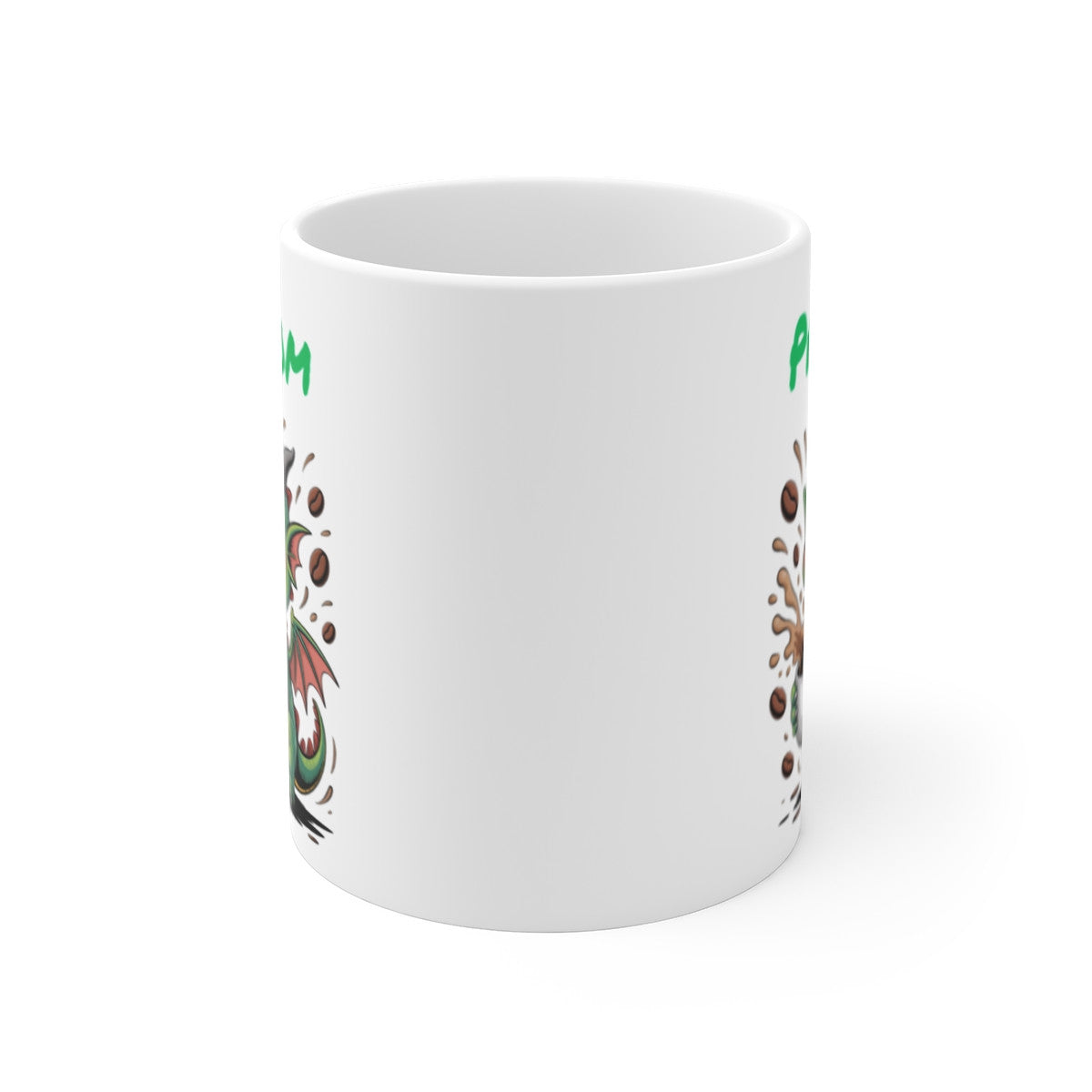 Mug Dragon Personnalisé Tasse Café Fantaisie avec Prénom Cadeau Unique et Enflammé pour Petits et Grands Aventuriers