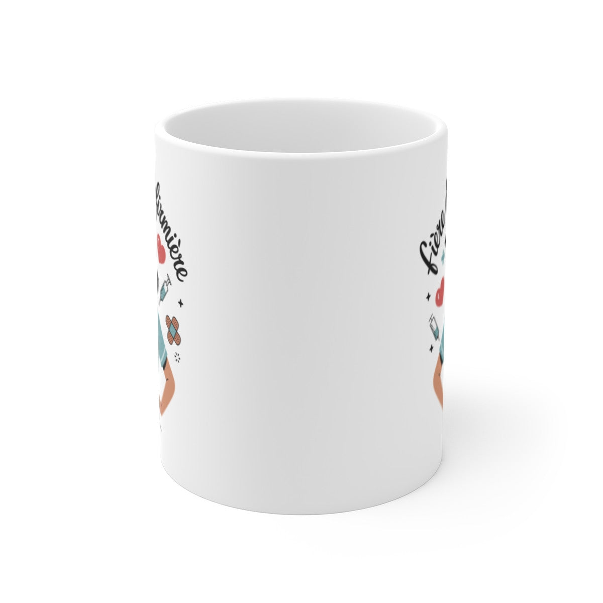 Mug Infirmière Femme Tasse Héros du Quotidien Fière d’être Infirmière Cadeau Original Métiers de la Santé