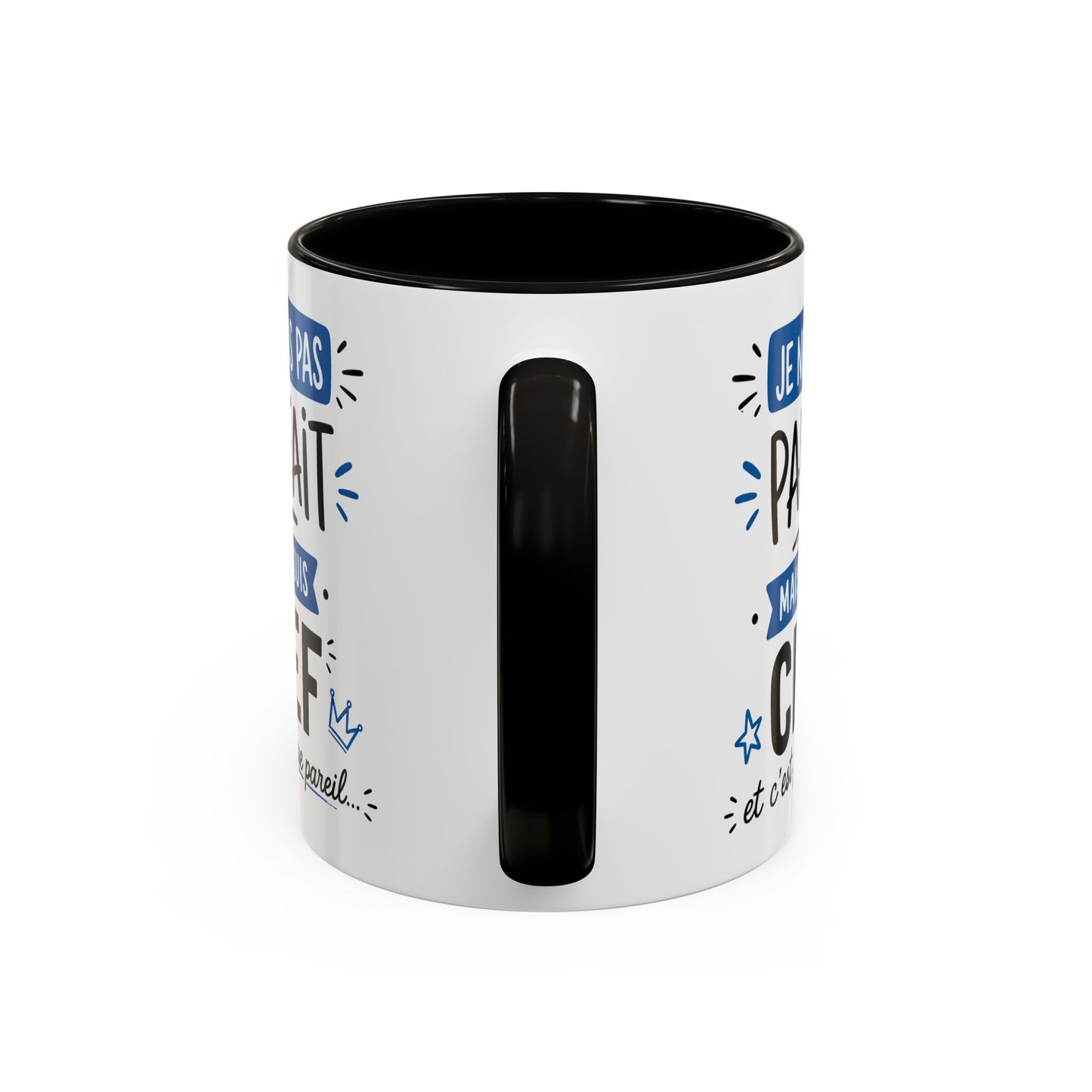 Tasse Je Ne Suis Pas Parfait Mais Je Suis Chef – Mug Humour Travail Management – Cadeau Chef Responsable 325ml