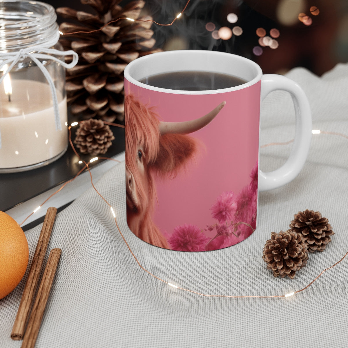 Tasse Vache Highland Mug Amusant Vache Écossaise Mignonne Cadeau Campagne Humour