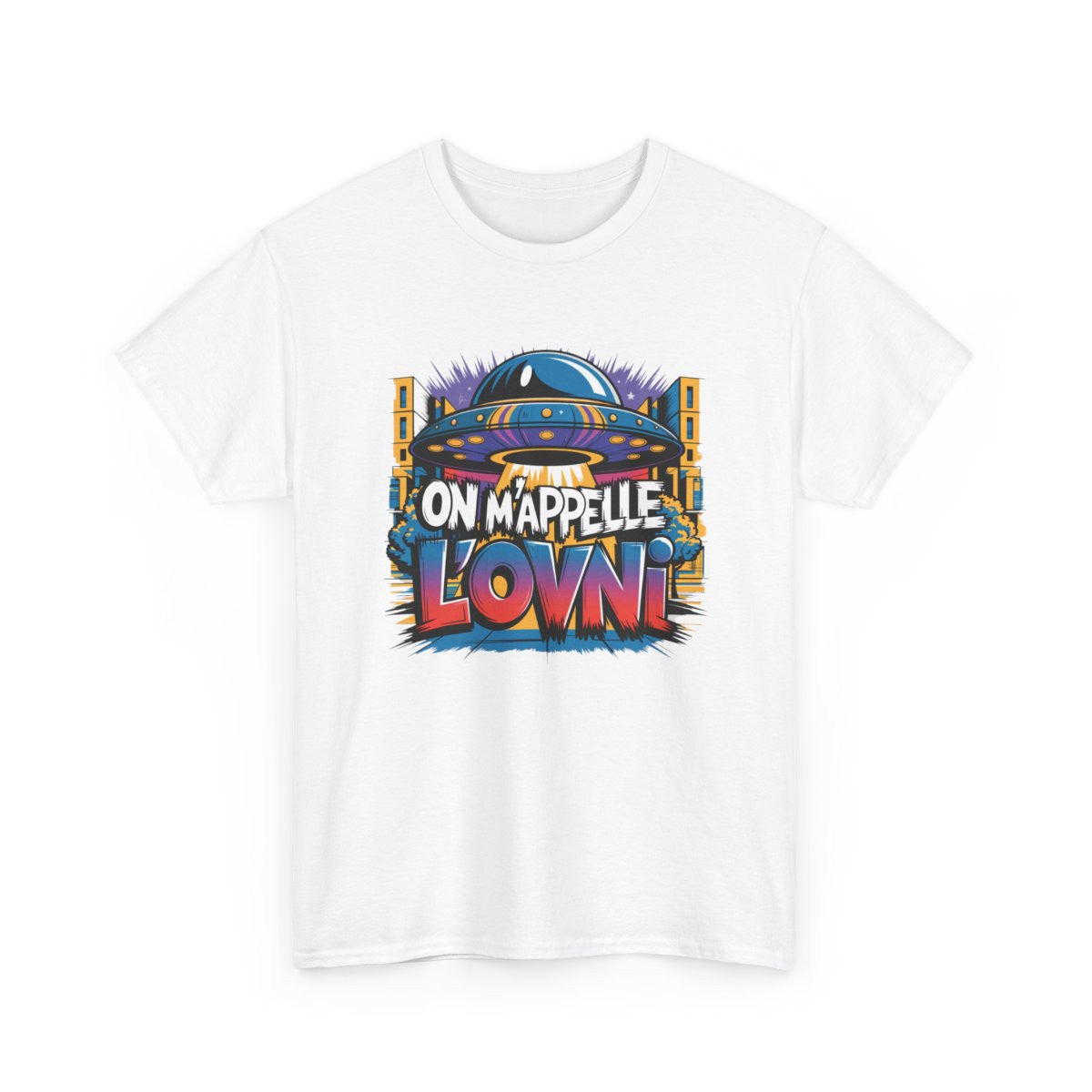 T shirt OVNI Alien JuL Marseille Unisexe Geek Drôle – S à 3XL Coton
