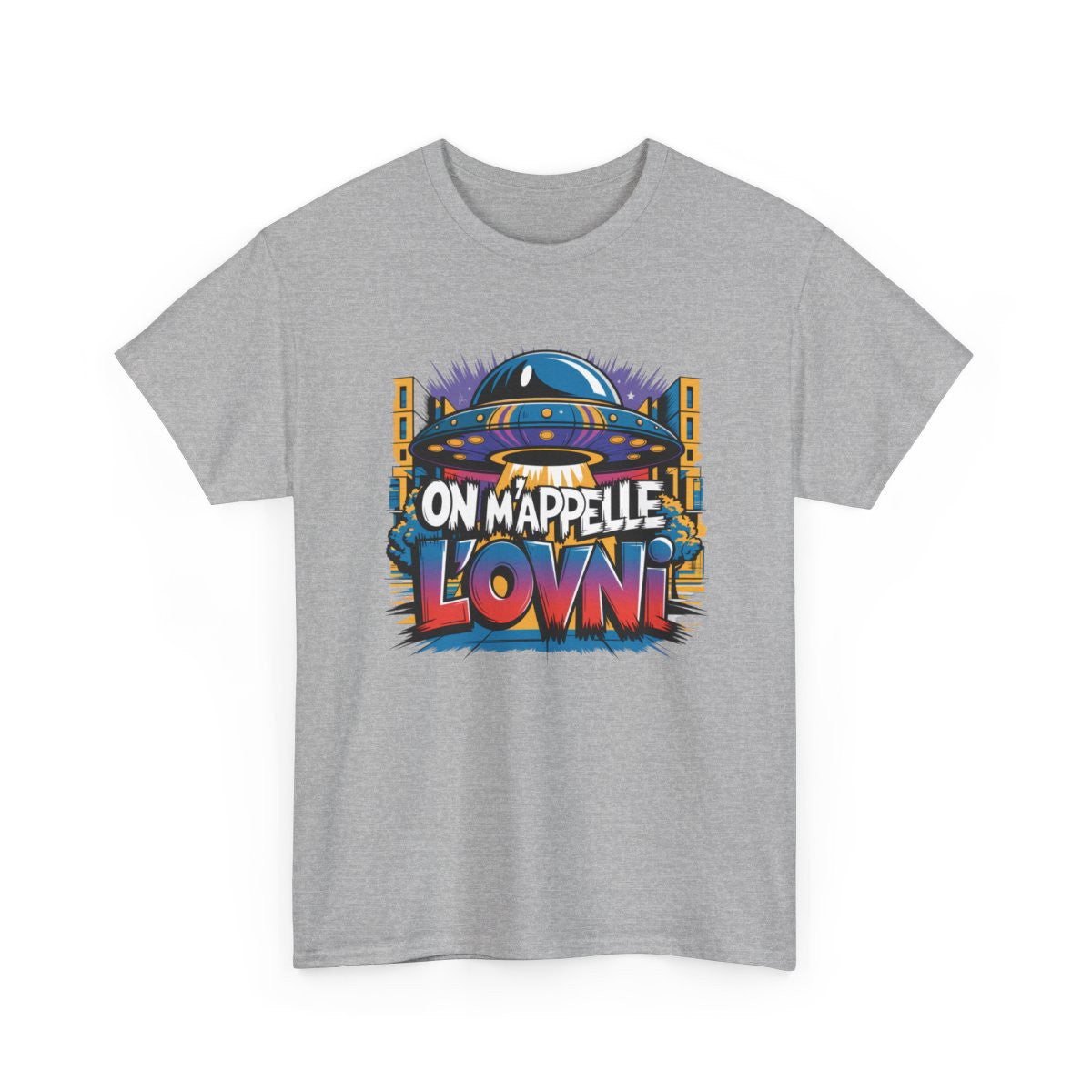 T shirt OVNI Alien JuL Marseille Unisexe Geek Drôle – S à 3XL Coton
