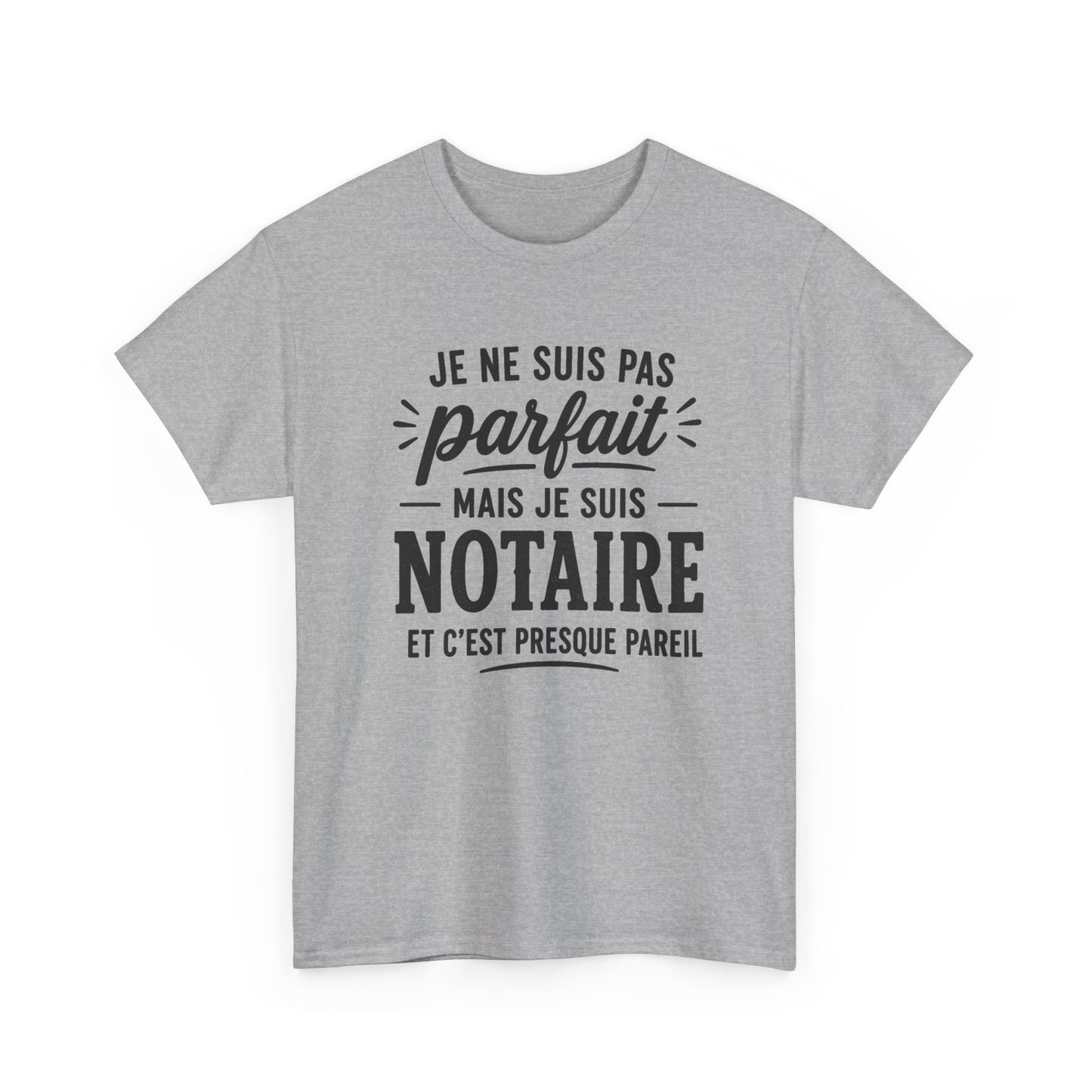 Tee Shirt Homme Notaire Humour Métier Droit Justice Cadeau Professionnel Juridique Étude Notariale Idée Cadeau