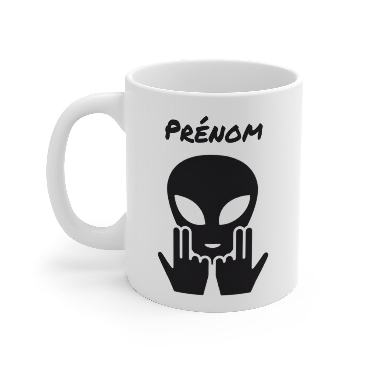 Mug Alien Personnalisé avec Prénom Tasse Humour OVNI Signe Jul  Cadeau Drôle et Original