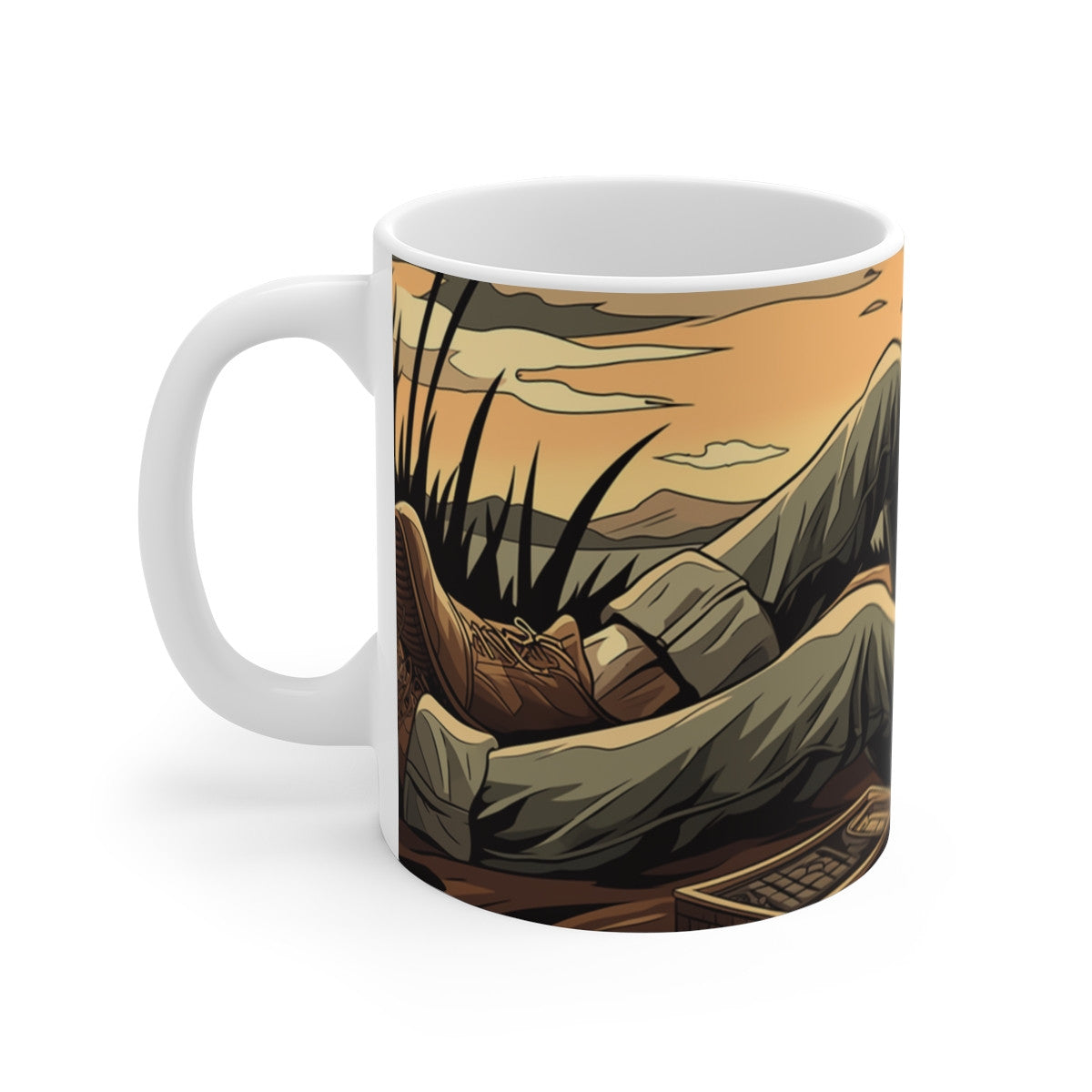 Tasse Squelette Cowboy  Mug Dark Humour Western  Céramique 325ml Chill Éternel & Ironie du Far West