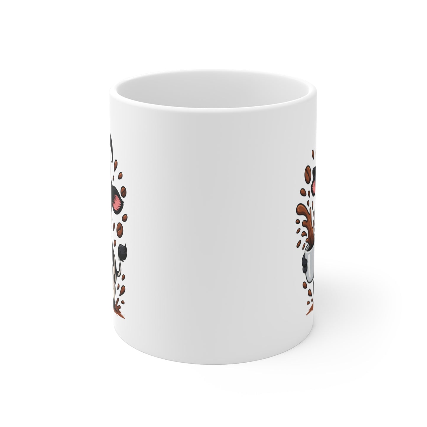 Tasse Vache Sorcière Halloween – Mug Céramique Café 325ml – Cadeau Fantaisie Original