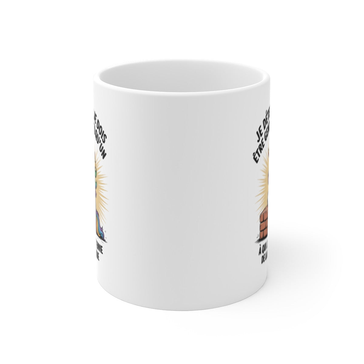 Mug Tasse Humour Licorne  Je déteste quand je dois être gentil… Idée Cadeau Drôle Amusant