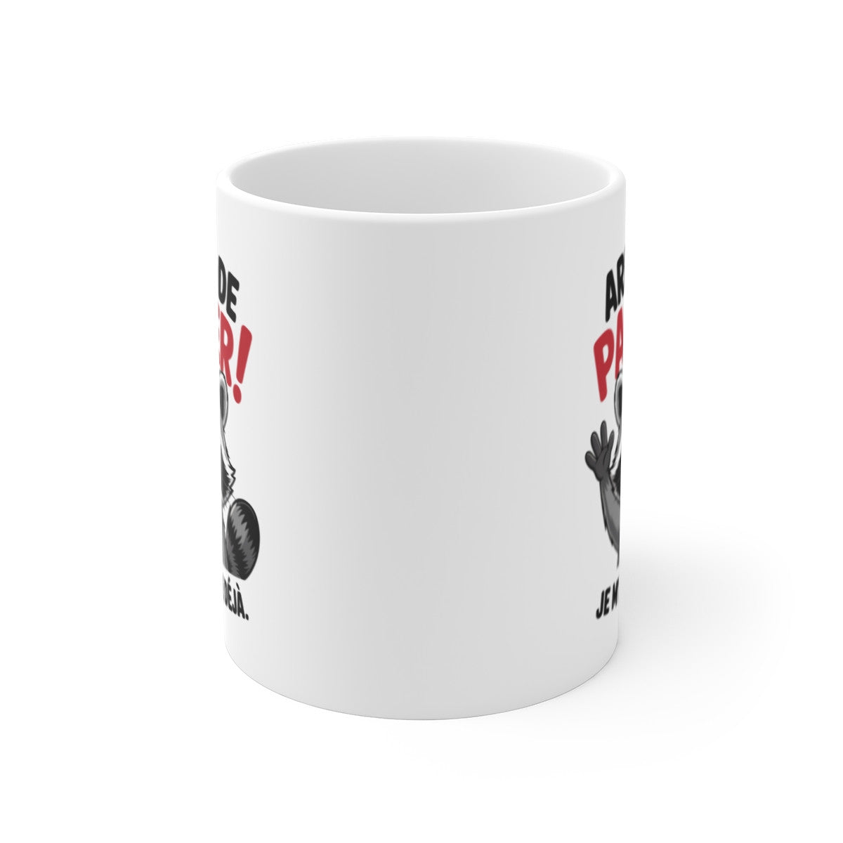 Mug Drôle Raton Laveur  Arrête de parler, je m’en fiche déjà Tasse Insolente Cadeau Original Humour