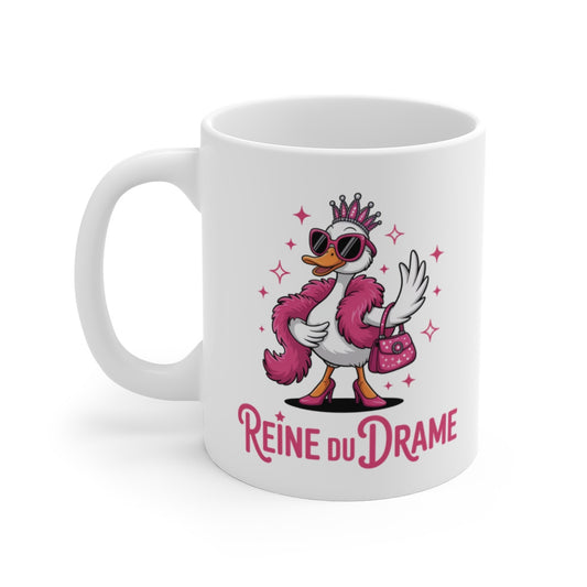 Mug Tasse Humour Femme Reine du Drame Idée Cadeau Drôle pour Reines du Détail, Divas et Drama Queens