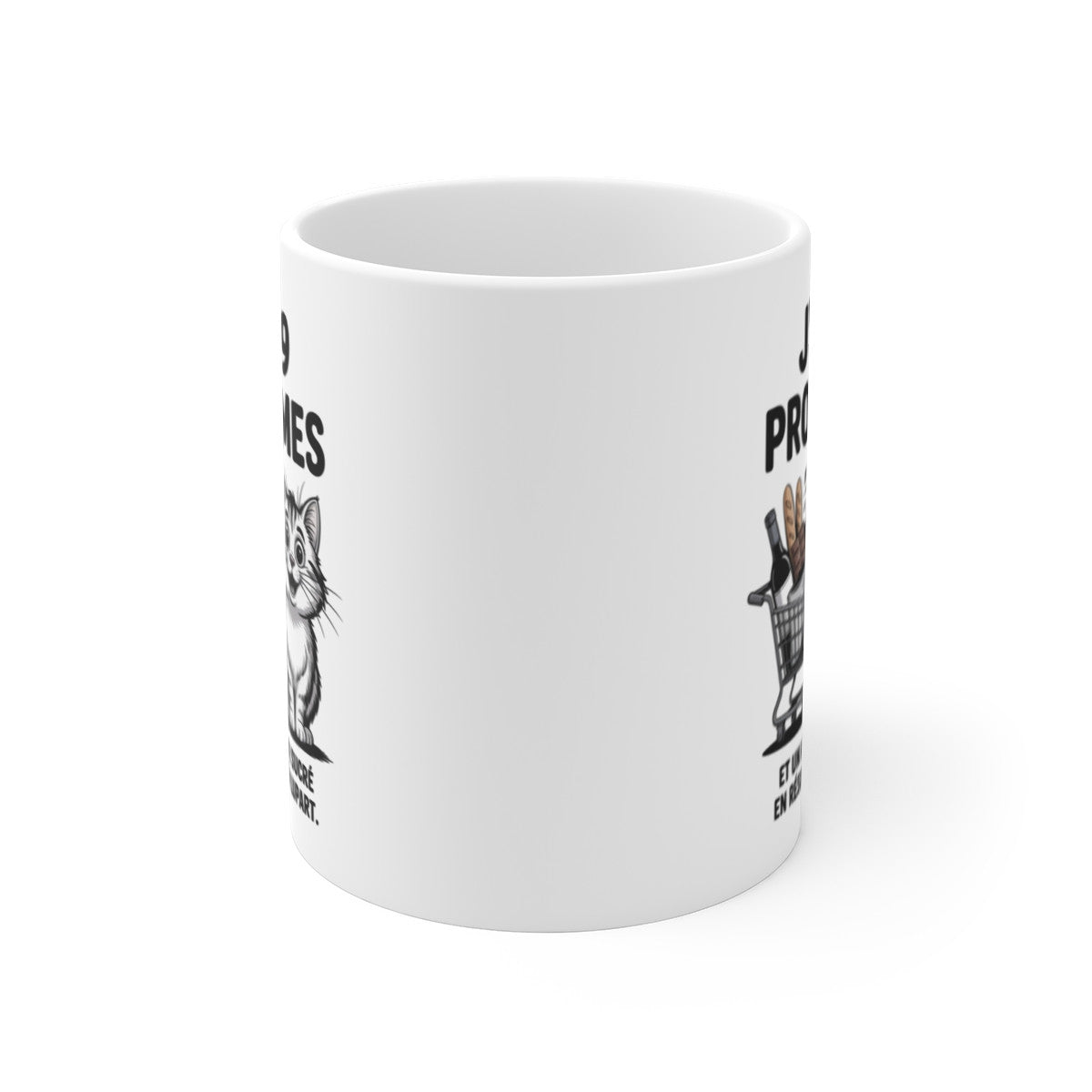 Mug Chat 99 Problèmes Tasse Humoristique Gourmande  Cadeau Chat & Chocolat pour les Accros au Sucré
