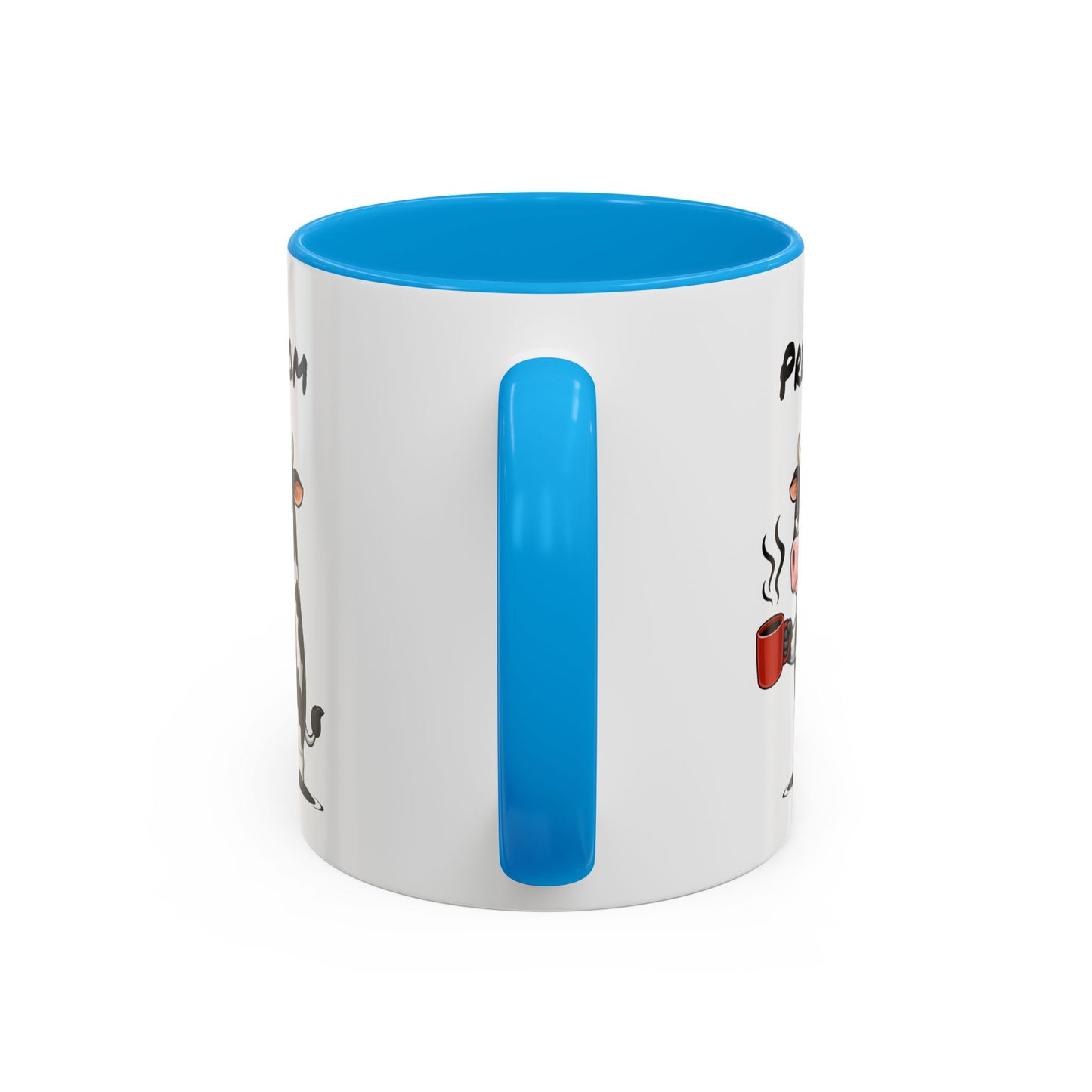 Mug Vache Fatiguée Personnalisable 325ml – Tasse Café Humour Animal Drôle Bureau Réveil Difficile Cadeau