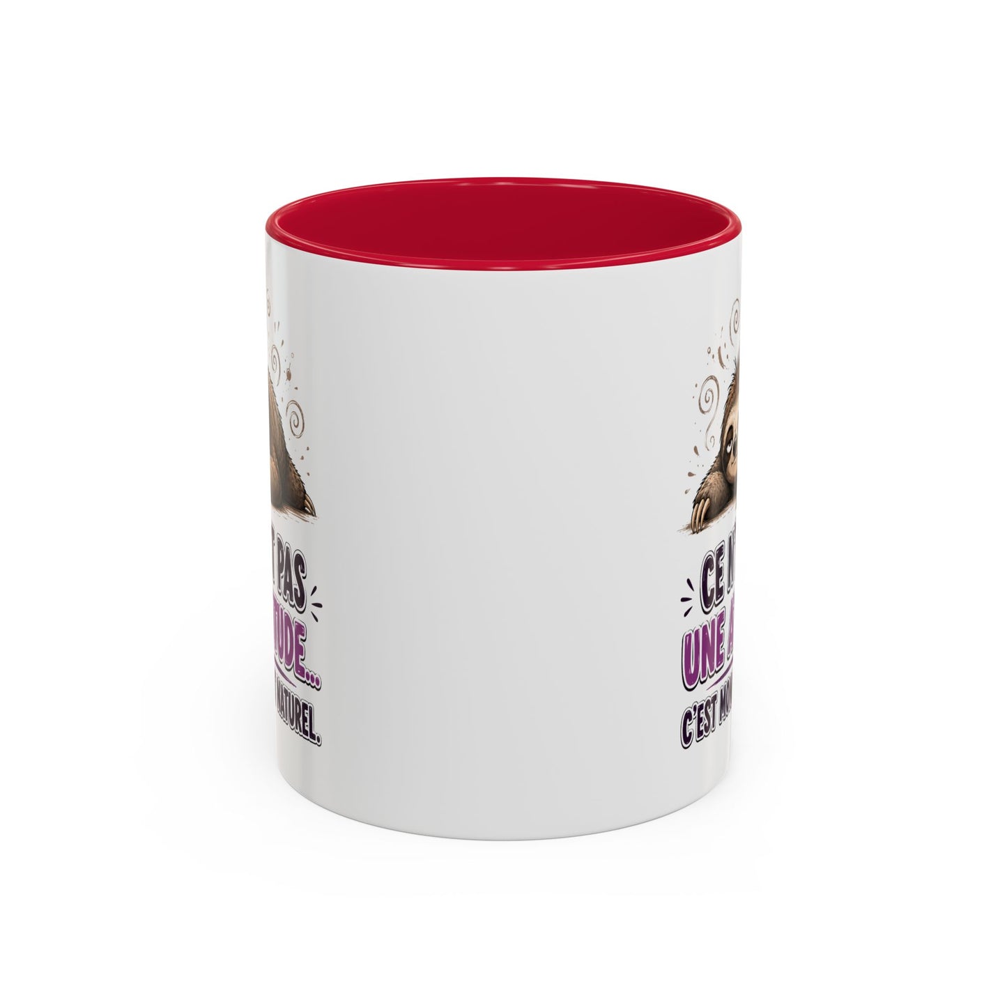 Tasse Paresseux Drôle Homme Femme – Mug Ce n'est pas une attitude c'est mon état naturel – Cadeau Humour 325 ml