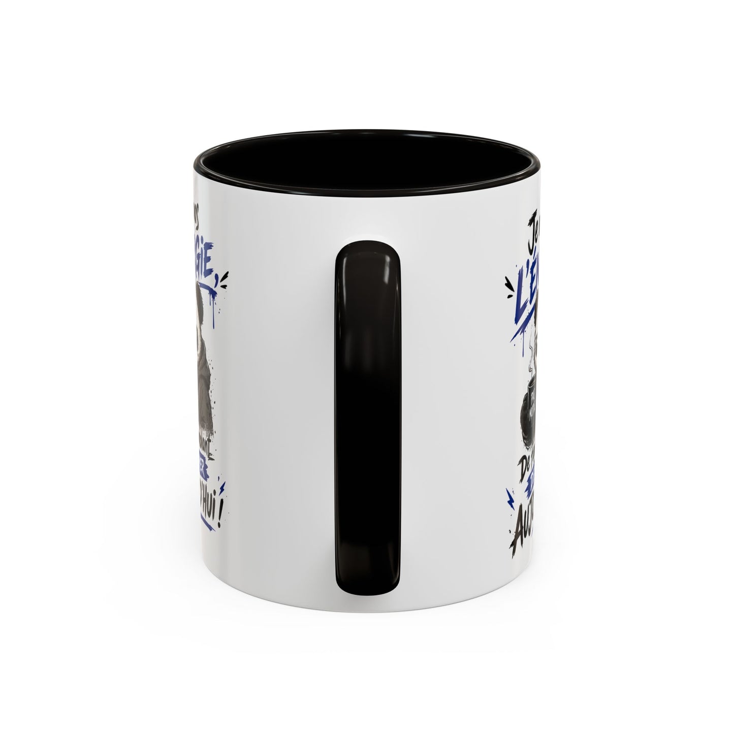 Mug Panda Fatigué Humoristique – Je n’ai pas l’énergie de faire semblant aujourd’hui – Tasse Café Drôle Motivation 325ml