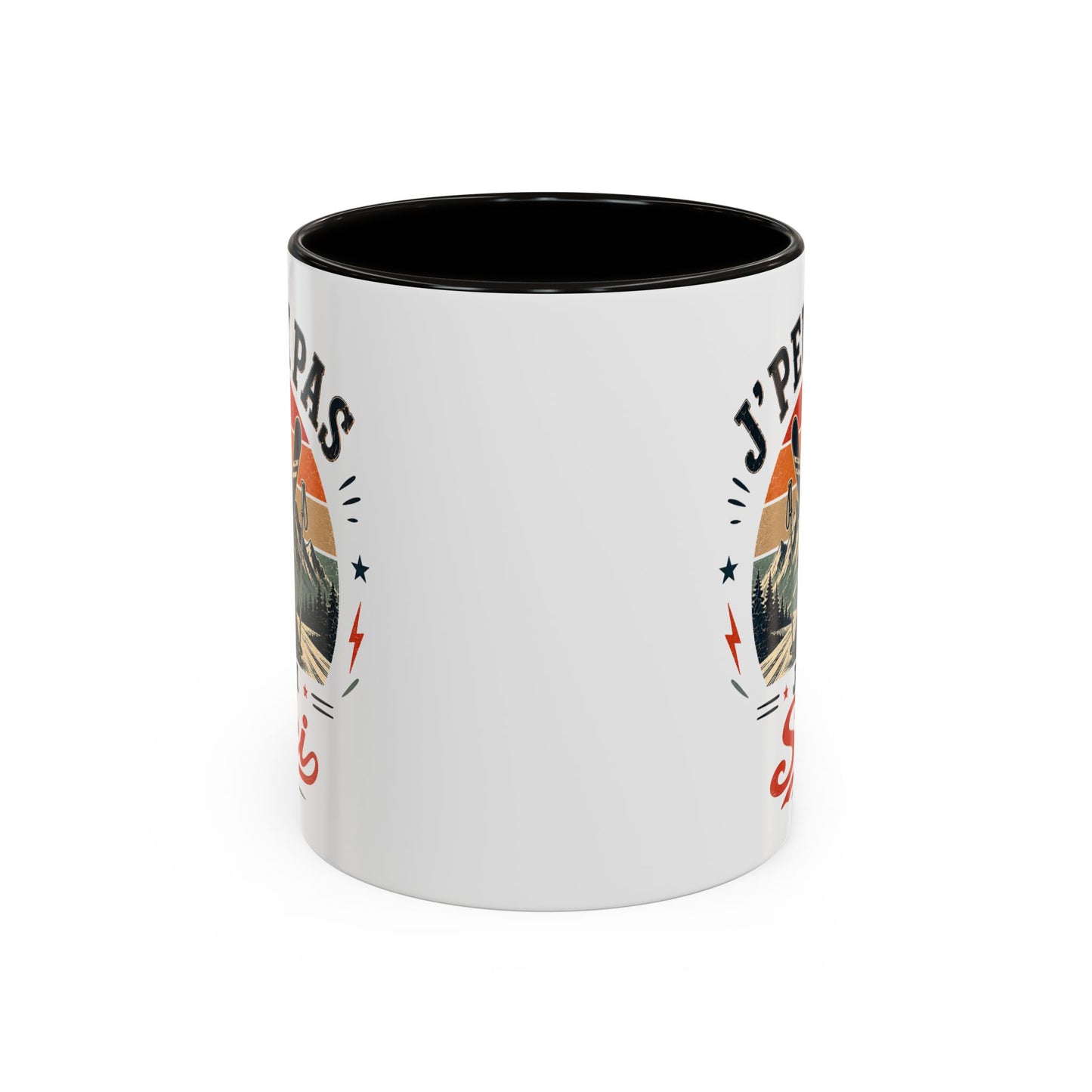 Tasse J’Peux Pas J’Ai Ski – Mug Ski Vintage Humoristique – Cadeau Skieur Homme Femme 325ml