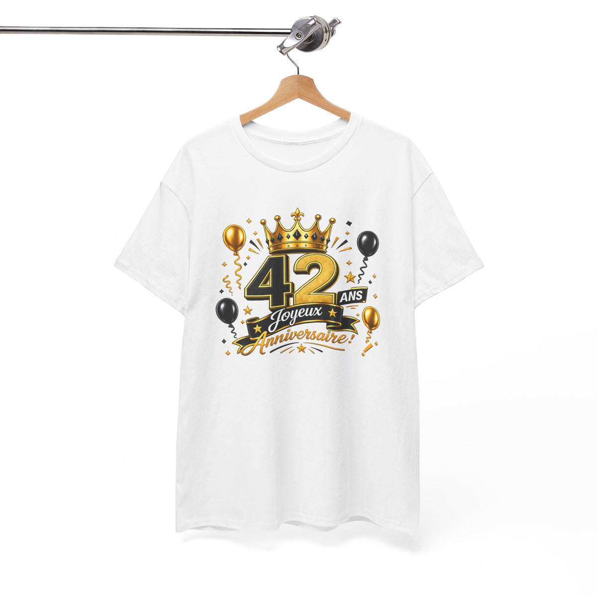 Tee Shirt Anniversaire 42 Ans Homme et Femme – Joyeux Anniversaire – Cadeau 42 Ans