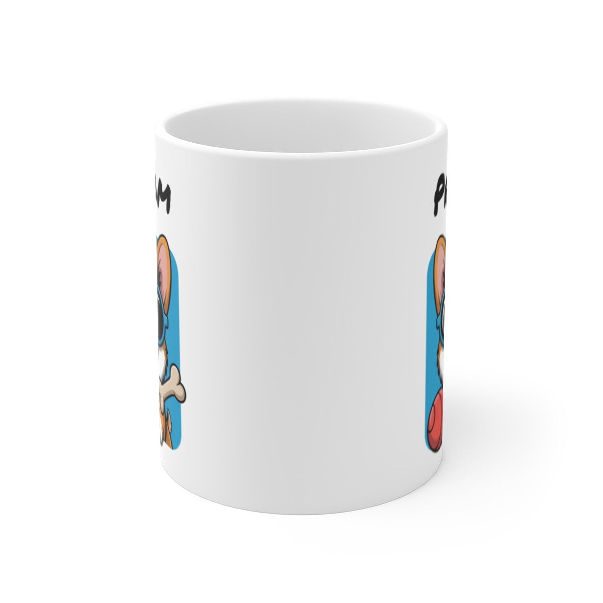 Mug Corgi Personnalisé Prénom  Tasse Chien Mignonne 325ml pour enfants et adultes