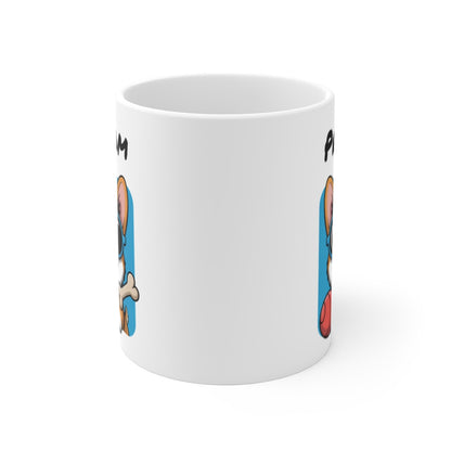 Mug Corgi Personnalisé Prénom  Tasse Chien Mignonne 325ml pour enfants et adultes