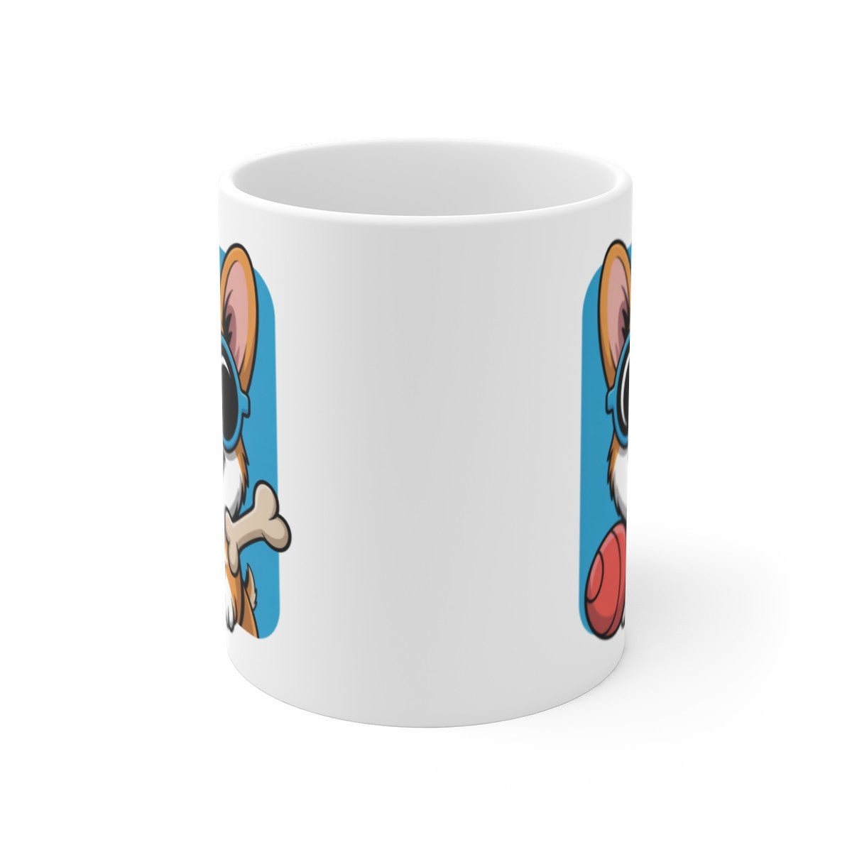 Mug Corgi Chien Mignon –Tasse Cartoon 325ml Cadeau Fun pour enfant et adulte